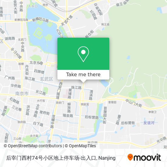 后宰门西村74号小区地上停车场-出入口 map