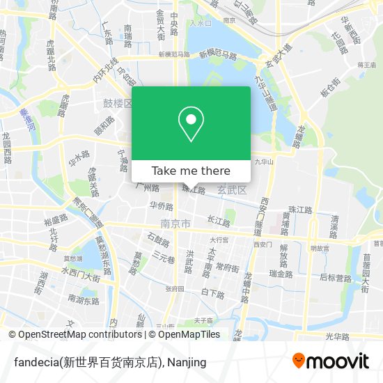 fandecia(新世界百货南京店) map