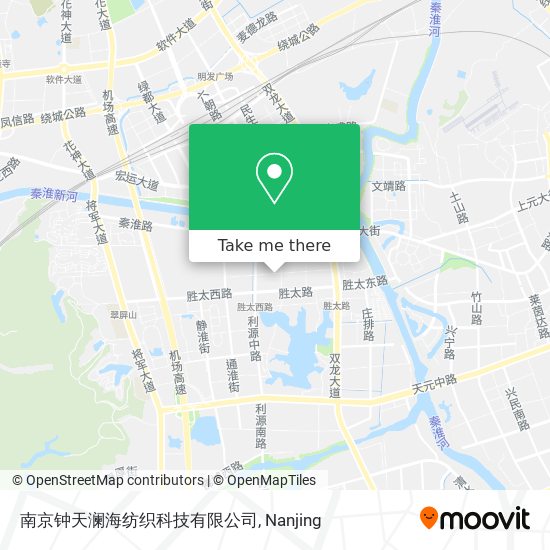 南京钟天澜海纺织科技有限公司 map