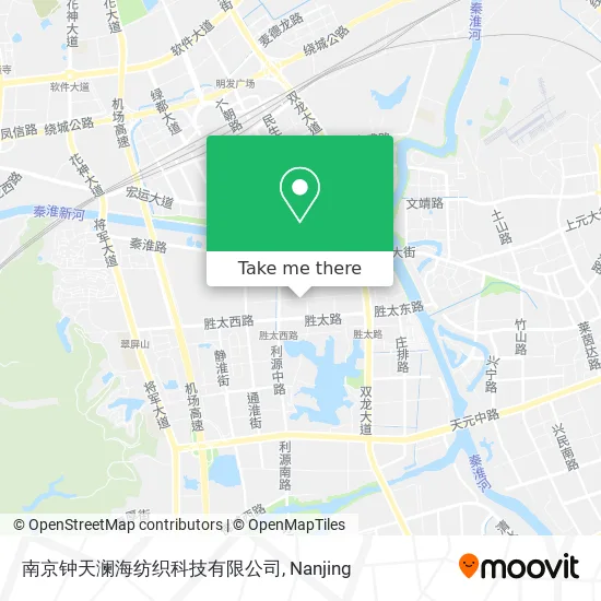 南京钟天澜海纺织科技有限公司 map