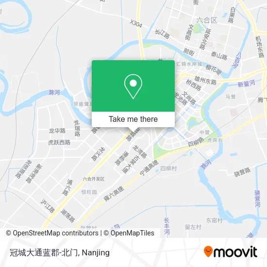 冠城大通蓝郡-北门 map