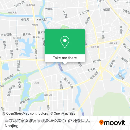 南京邸特家秦淮河景观豪华公寓竹山路地铁口店 map