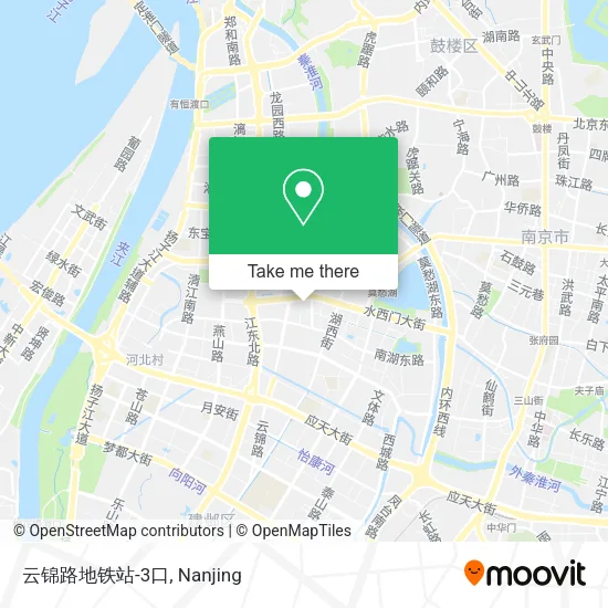 云锦路地铁站-3口 map