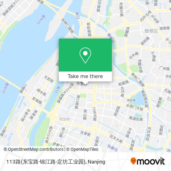 113路(东宝路·锦江路-定坊工业园) map