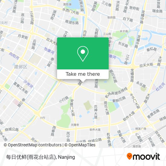 每日优鲜(雨花台站店) map