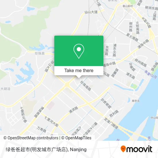 绿爸爸超市(明发城市广场店) map