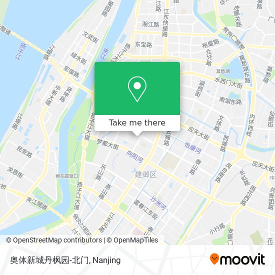 奥体新城丹枫园-北门 map