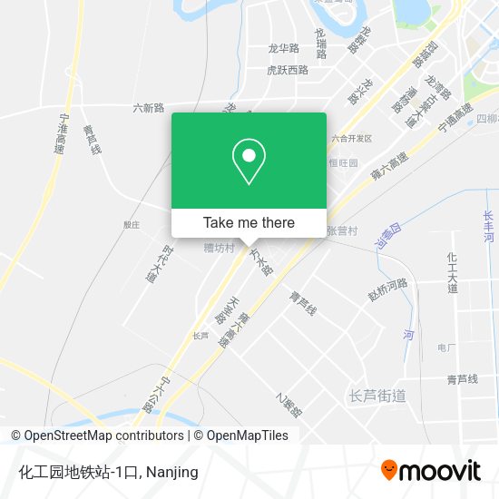 化工园地铁站-1口 map