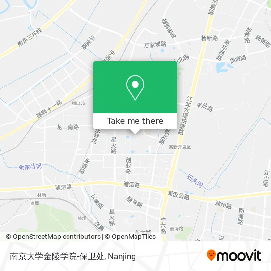 南京大学金陵学院-保卫处 map