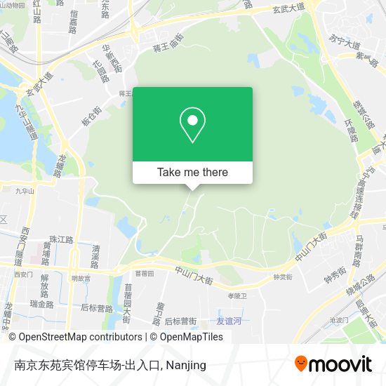 南京东苑宾馆停车场-出入口 map