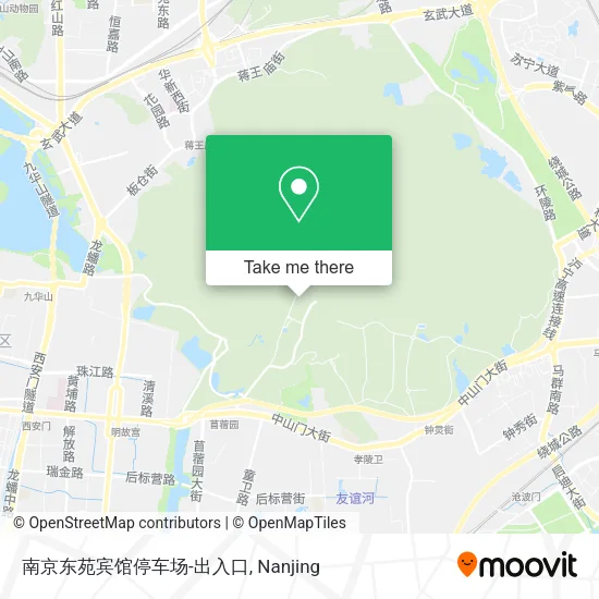 南京东苑宾馆停车场-出入口 map