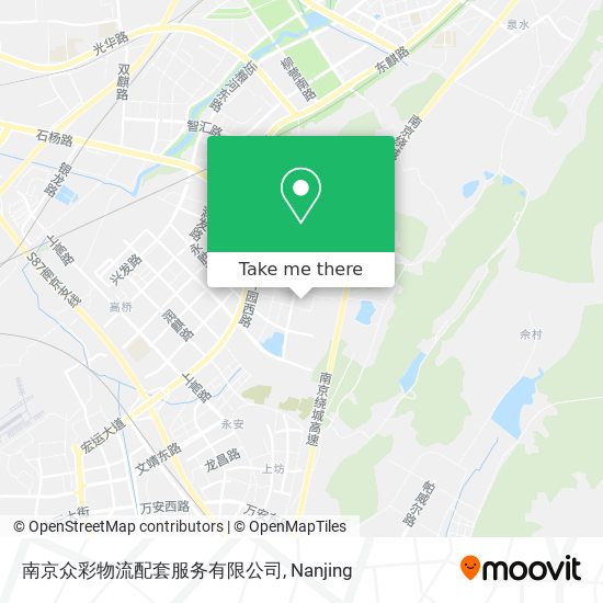 南京众彩物流配套服务有限公司 map