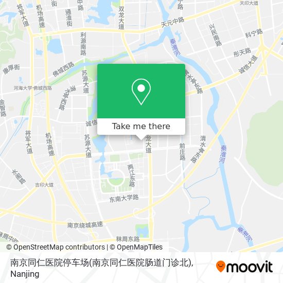 南京同仁医院停车场(南京同仁医院肠道门诊北) map
