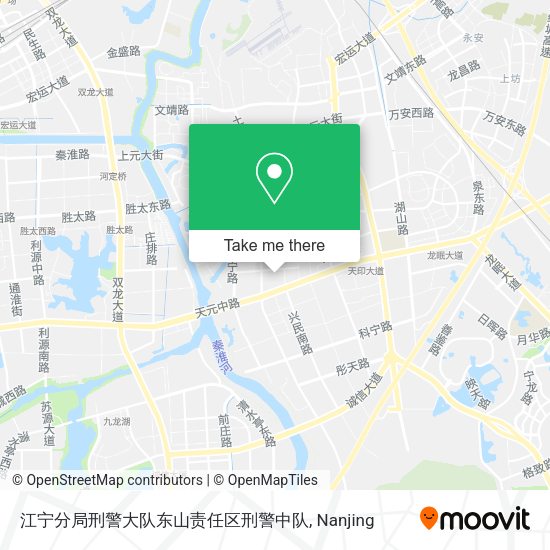 江宁分局刑警大队东山责任区刑警中队 map