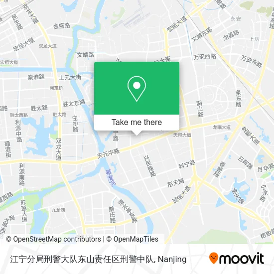 江宁分局刑警大队东山责任区刑警中队 map