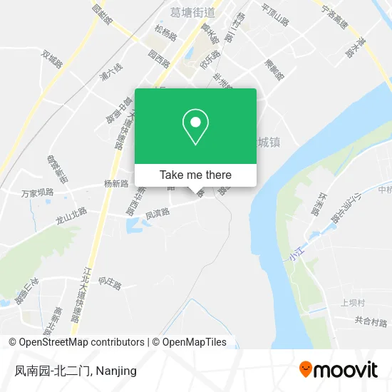凤南园-北二门 map