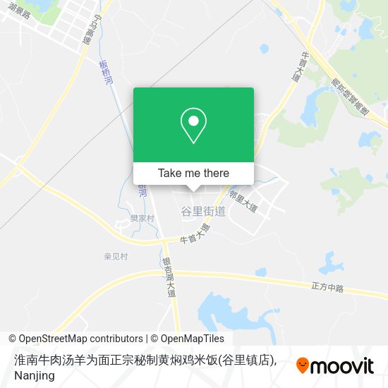 淮南牛肉汤羊为面正宗秘制黄焖鸡米饭(谷里镇店) map