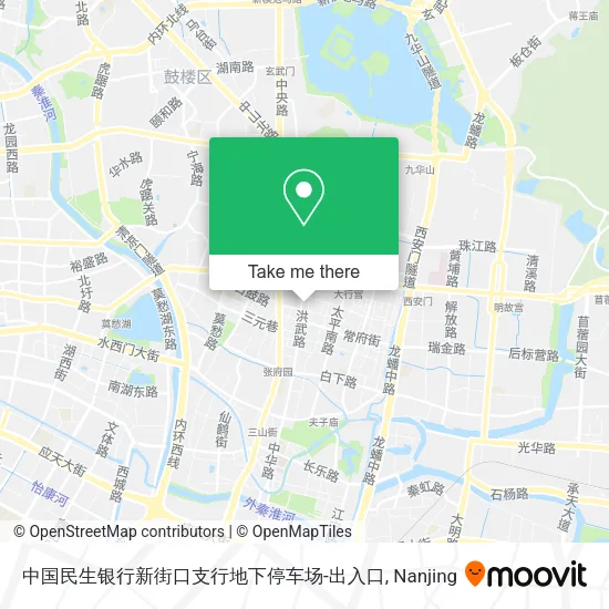 中国民生银行新街口支行地下停车场-出入口 map