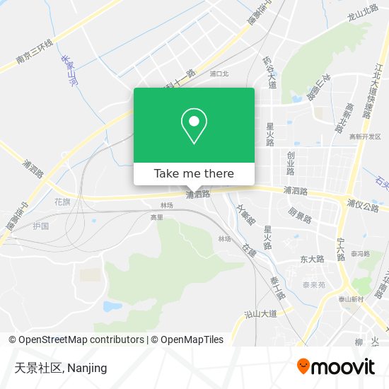 天景社区 map