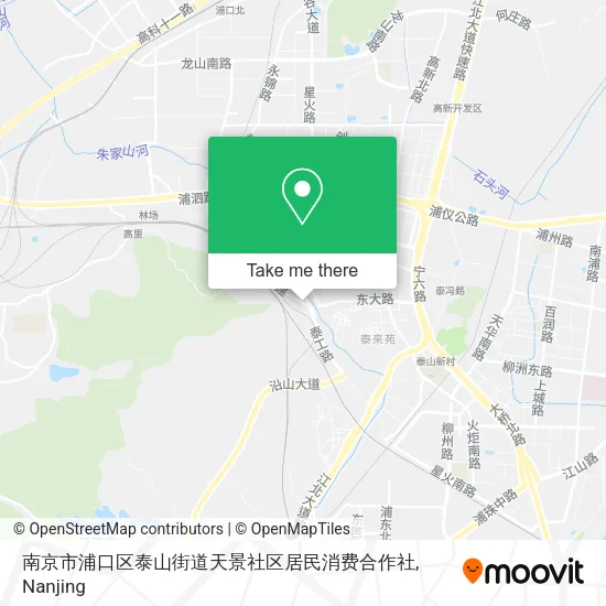 南京市浦口区泰山街道天景社区居民消费合作社 map