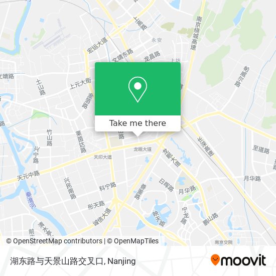 湖东路与天景山路交叉口 map