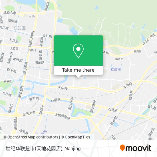 世纪华联超市(天地花园店) map