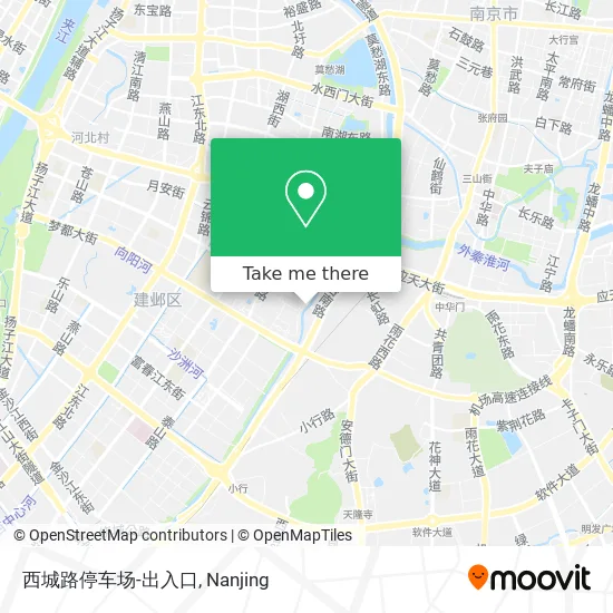 西城路停车场-出入口 map