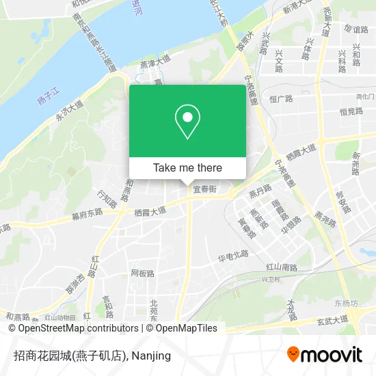 招商花园城(燕子矶店) map