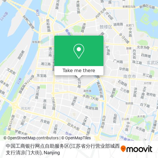 中国工商银行网点自助服务区(江苏省分行营业部城西支行清凉门大街) map