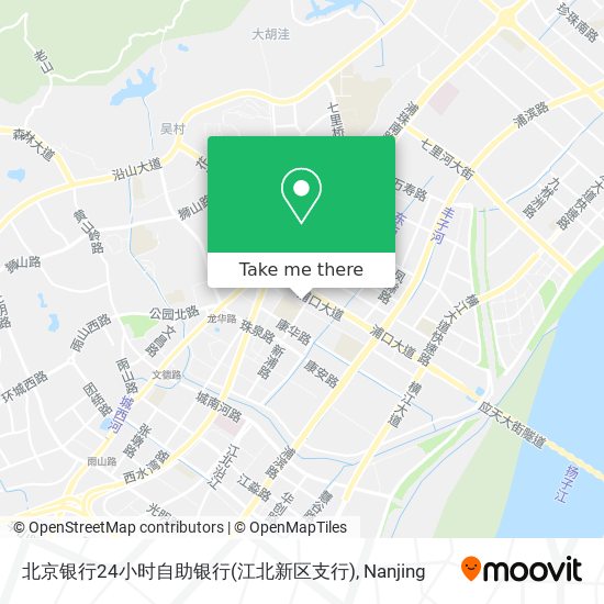 北京银行24小时自助银行(江北新区支行) map