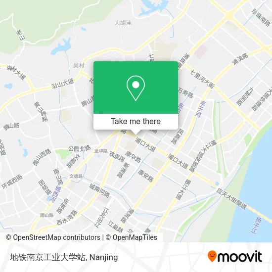 地铁南京工业大学站 map