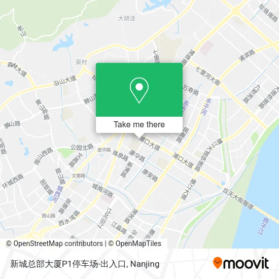 新城总部大厦P1停车场-出入口 map