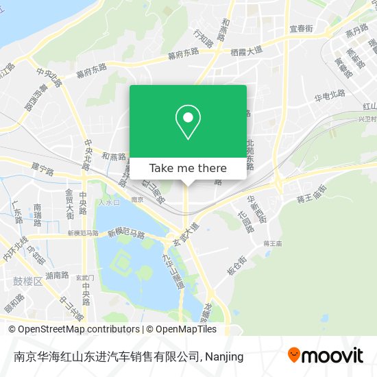 南京华海红山东进汽车销售有限公司 map