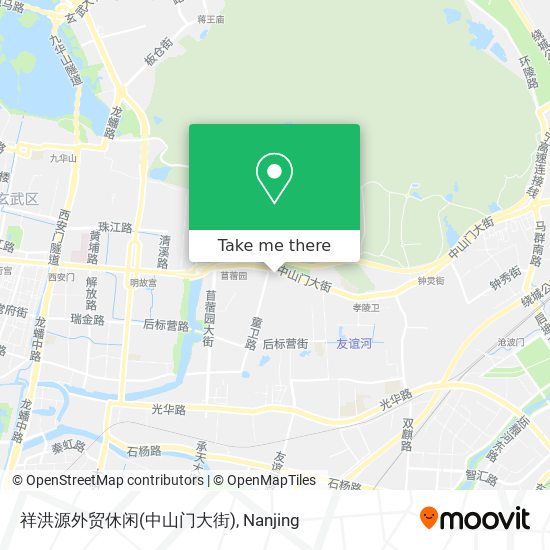 祥洪源外贸休闲(中山门大街) map