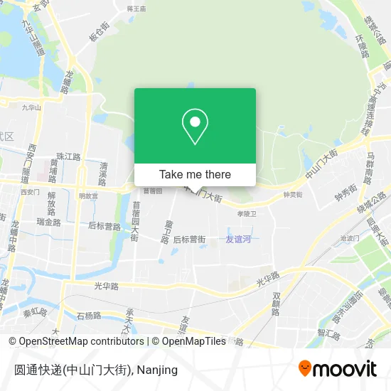 圆通快递(中山门大街) map