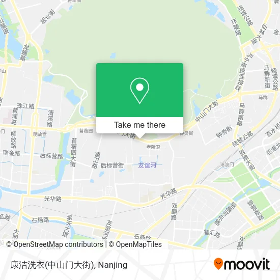 康洁洗衣(中山门大街) map