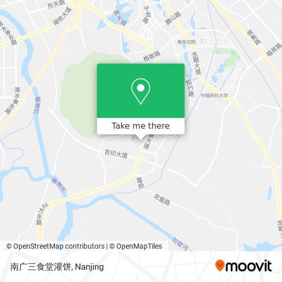南广三食堂灌饼 map