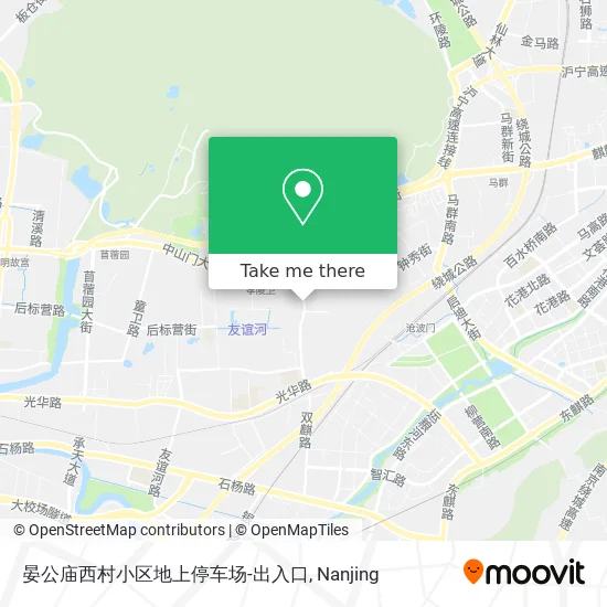 晏公庙西村小区地上停车场-出入口 map