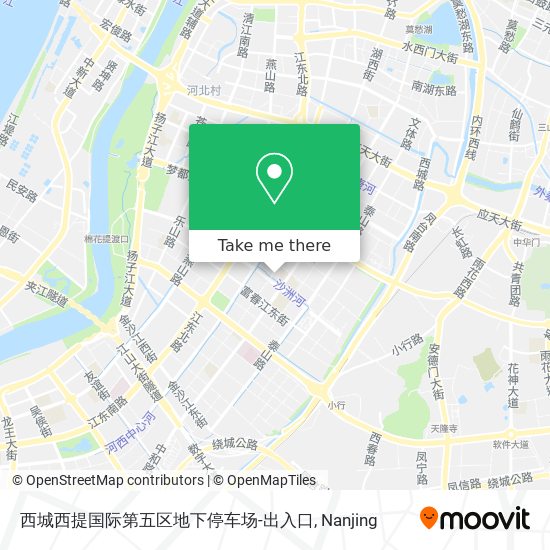 西城西提国际第五区地下停车场-出入口 map