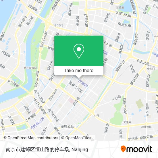 南京市建邺区恒山路的停车场 map