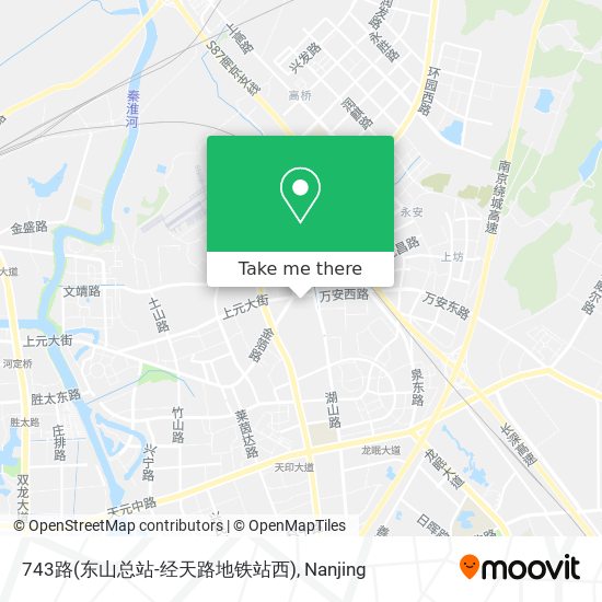 743路(东山总站-经天路地铁站西) map