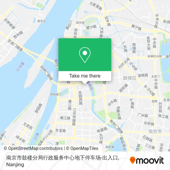 南京市鼓楼分局行政服务中心地下停车场-出入口 map