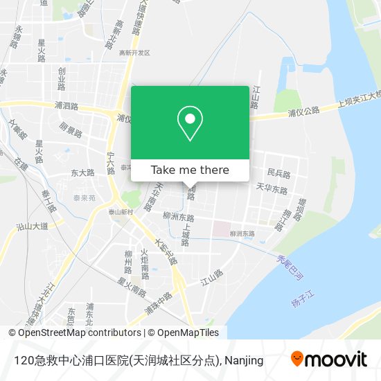 120急救中心浦口医院(天润城社区分点) map