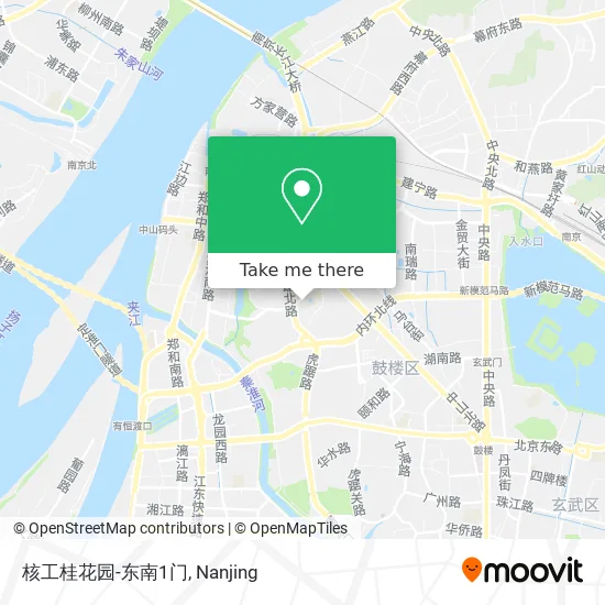 核工桂花园-东南1门 map