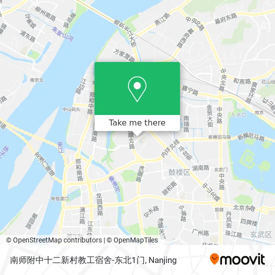 南师附中十二新村教工宿舍-东北1门 map