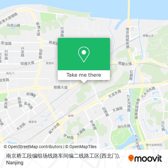 南京桥工段编组场线路车间编二线路工区(西北门) map