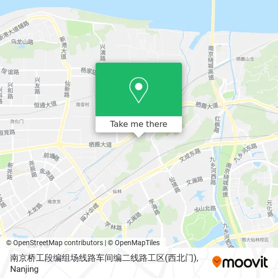 南京桥工段编组场线路车间编二线路工区(西北门) map