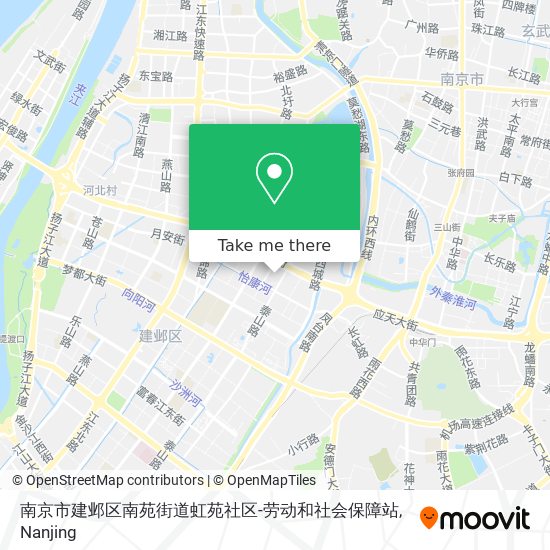 南京市建邺区南苑街道虹苑社区-劳动和社会保障站 map