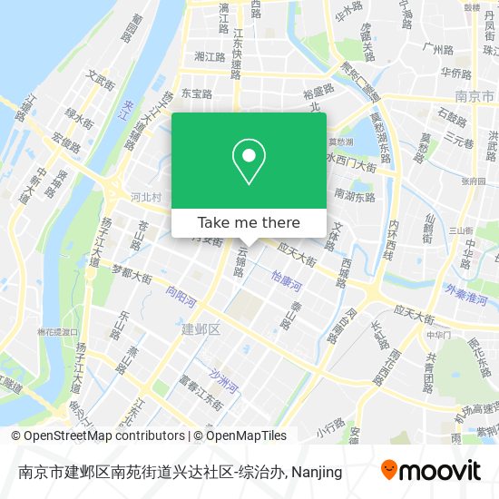 南京市建邺区南苑街道兴达社区-综治办 map