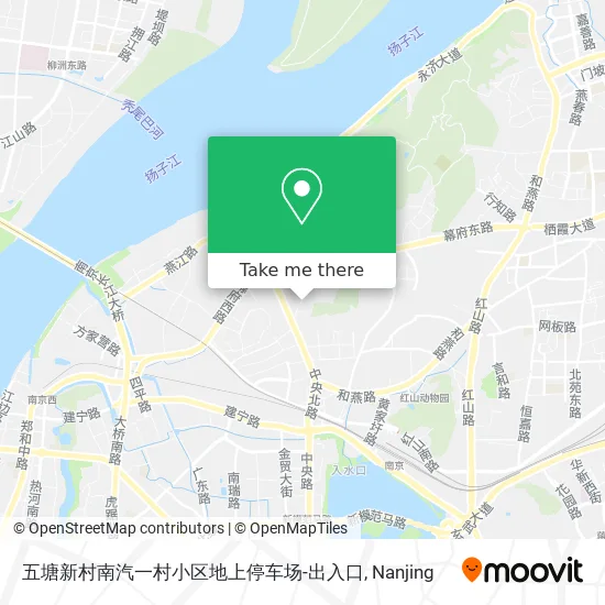 五塘新村南汽一村小区地上停车场-出入口 map